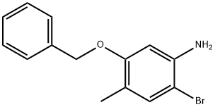 5-(苄氧基)-2-溴-4-甲基苯胺 结构式