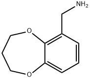 3,4-DIHYDRO-2H-1,5-BENZODIOXEPIN-6-YLMETHYLAMINE HYDROCHLORIDE 结构式