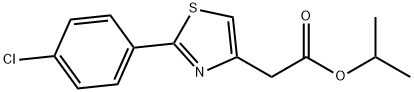 ISOPROPYL 2-[2-(4-CHLOROPHENYL)-1,3-THIAZOL-4-YL]ACETATE 结构式