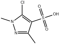 5-氯-1,3-二甲基-1H-吡唑-4-磺酸 结构式