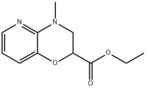 ETHYL 3,4-DIHYDRO-4-METHYL-2H-PYRIDO[3,2-B][1,4]OXAZINE-2-CARBOXYLATE 结构式