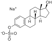 BETA-雌二醇 3-硫酸钠盐 结构式