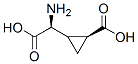 Cyclopropaneacetic acid, alpha-amino-2-carboxy-, (alphaS,2S)- (9CI) 结构式