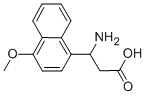 3-氨基-3-(4-甲氧基-萘-1-基)-丙酸 结构式