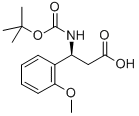 BOC-(S)-3-氨基-3-(2-甲氧基苯基)-丙酸 结构式