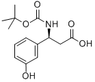 BOC-(S)-3-氨基-3-(3-羟基苯基)-丙酸 结构式