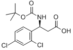 BOC-(S)-3-氨基-3-(2,4-二氯苯基)-丙酸 结构式