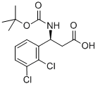 BOC-(S)-3-氨基-3-(2,3-二氯苯基)-丙酸 结构式