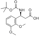 (S)-3-((叔丁氧基羰基)氨基)-3-(2,3-二甲氧基苯基)丙酸 结构式