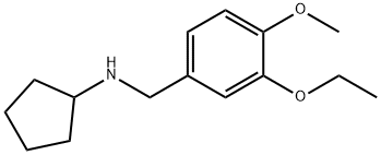 N-(3-乙氧基-4-甲氧基苄基)环戊胺 结构式