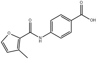 Benzoic acid, 4-[[(3-methyl-2-furanyl)carbonyl]amino]- (9CI) 结构式