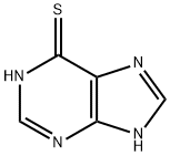 6-巯基嘌呤 结构式