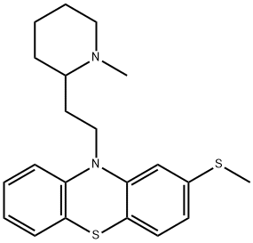 硫利达嗪 结构式