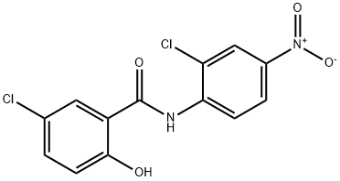 氯硝柳胺原料药 结构式