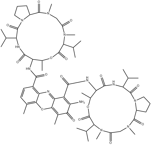 放线菌素 D 结构式