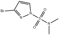 1-(二甲基氨基磺酰基)-3-溴吡唑 结构式