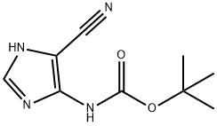 Carbamic acid, (5-cyano-1H-imidazol-4-yl)-, 1,1-dimethylethyl ester (9CI) 结构式