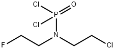 [2-Chloroethyl(2-fluoroethyl)amino]dichlorophosphine oxide 结构式