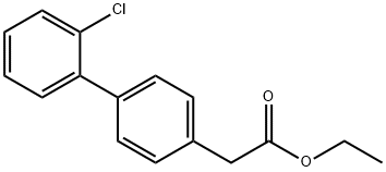 ETHYL (2''-CHLORO-BIPHENYL-4-YL)-ACETATE 结构式
