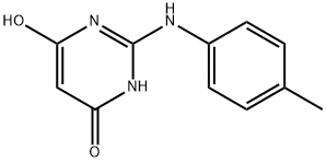 4(1H)-Pyrimidinone, 6-hydroxy-2-[(4-methylphenyl)amino]- (9CI) 结构式