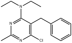 (5-苄基-6-氯-2-甲基-嘧啶-4-基)-二乙基-胺 结构式