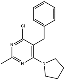 5-Benzyl-4-chloro-2-methyl-6-pyrrolidin-1-yl-pyrimidine