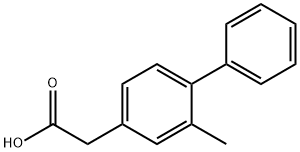 2-甲基-4-联苯乙酸 结构式