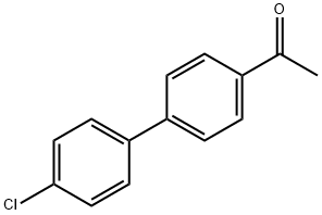 1-(4'-氯 - 〔1,1'-联苯〕-4-基)乙-1-酮 结构式