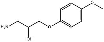 1-氨基-3-(4-甲氧基苯氧基)丙-2-醇 结构式
