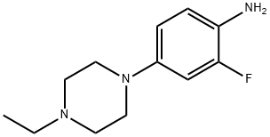 4-(4-乙基-1-哌嗪基)-2-氟苯胺 结构式