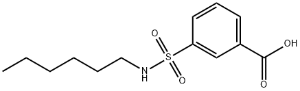 3-(HexylsulfaMoyl)benzoic acid 结构式