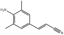 (E)-3-(4-氨基-3,5-二甲基苯基)丙烯腈 结构式