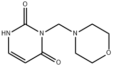 3-MORPHOLIN-4-YLMETHYL-1H-PYRIMIDINE-2,4-DIONE 结构式