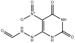 Hydrazinecarboxaldehyde, 2-(1,2,3,6-tetrahydro-5-nitro-2,6-dioxo-4-pyrimidinyl)- (9CI) 结构式