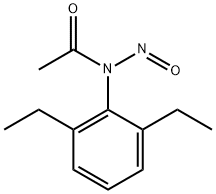 N-(2,6-二乙基苯基)-N-亚硝基乙酰胺 结构式