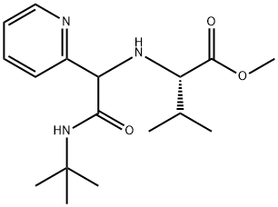 L-Valine, N-[2-[(1,1-dimethylethyl)amino]-2-oxo-1-(2-pyridinyl)ethyl]-, methyl ester (9CI) 结构式