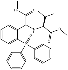 L-Valine, N-[1-[2-(diphenylphosphinyl)phenyl]-2-(methylamino)-2-oxoethyl]-, methyl ester (9CI) 结构式