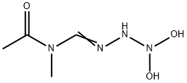 Acetamide, N-[(2,2-dihydroxyhydrazino)iminomethyl]-N-methyl- (9CI) 结构式