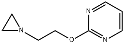 Pyrimidine, 2-[2-(1-aziridinyl)ethoxy]- (9CI) 结构式