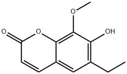 2H-1-Benzopyran-2-one, 6-ethyl-7-hydroxy-8-methoxy- (9CI) 结构式