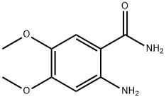 2-氨基-4,5-二甲氧基苯甲酰胺 结构式