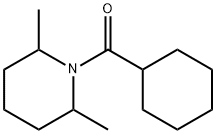 1-(Cyclohexylcarbonyl)-2,6-dimethylpiperidine 结构式