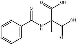 Propanedioic  acid,  (benzoylamino)methyl-  (9CI) 结构式