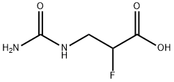 N-Carbamoyl-2-fluoro-b-alanine 结构式