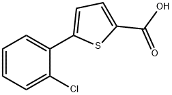 5-(2-氯苯基)噻吩-2-甲酸 结构式