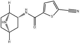 2-Thiophenecarboxamide,N-(1S,2R,4R)-7-azabicyclo[2.2.1]hept-2-yl-5-cyano- 结构式