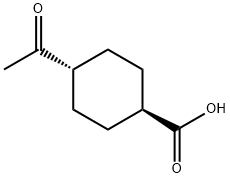 CYCLOHEXANECARBOXYLIC ACID, 4-ACETYL-, TRANS- (9CI) 结构式