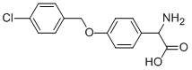DL-4-[(4-CHLOROPHENYL)METHOXY]-PHENYLGLYCINE 结构式