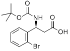BOC-(S)-3-氨基-3-(2-溴苯基)-丙酸 结构式
