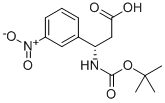 BOC-(S)-3-氨基-3-(3-硝基苯基)-丙酸 结构式